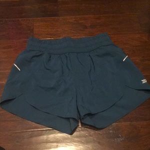 Turquoise Running Shorts